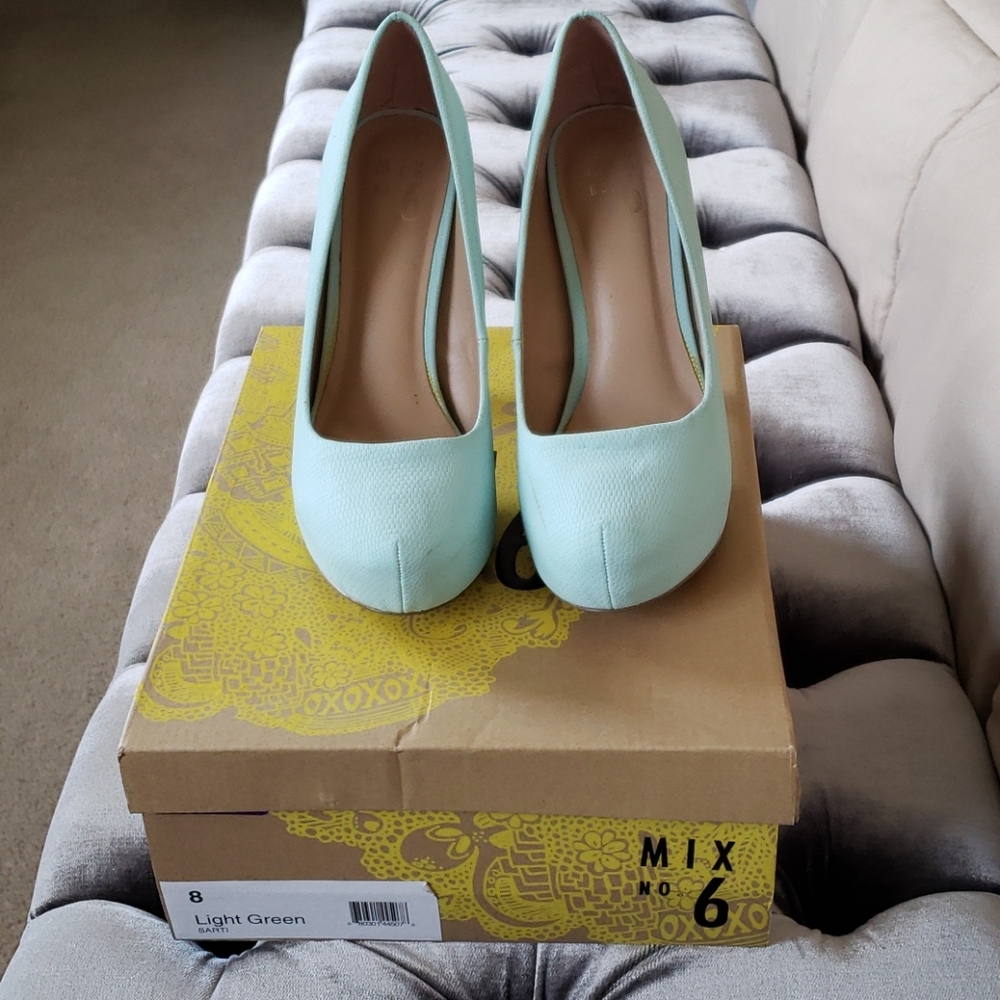 Light green heels